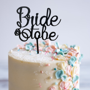 Modern Customised Cake Topper - Bride to be - Groom to be