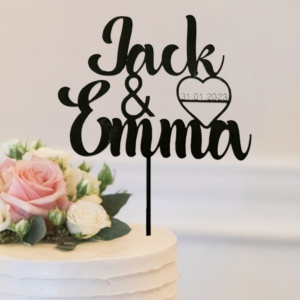 Modern Customised Cake Topper - Couple Special Occasions