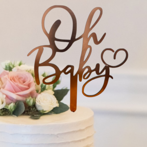 Modern Customised Cake Topper - Oh Baby